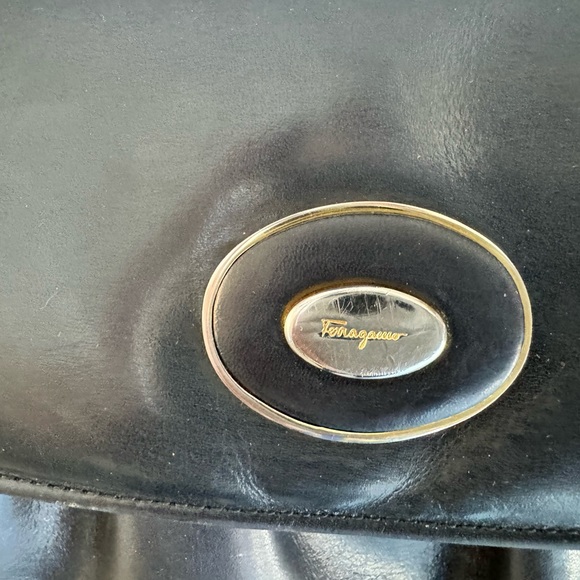 Salvador Ferragamo Vintage Black Pouch Bag - Picture 12 of 12